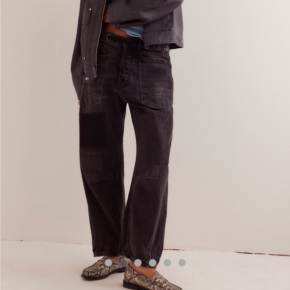 Free people moxie barrel Jean